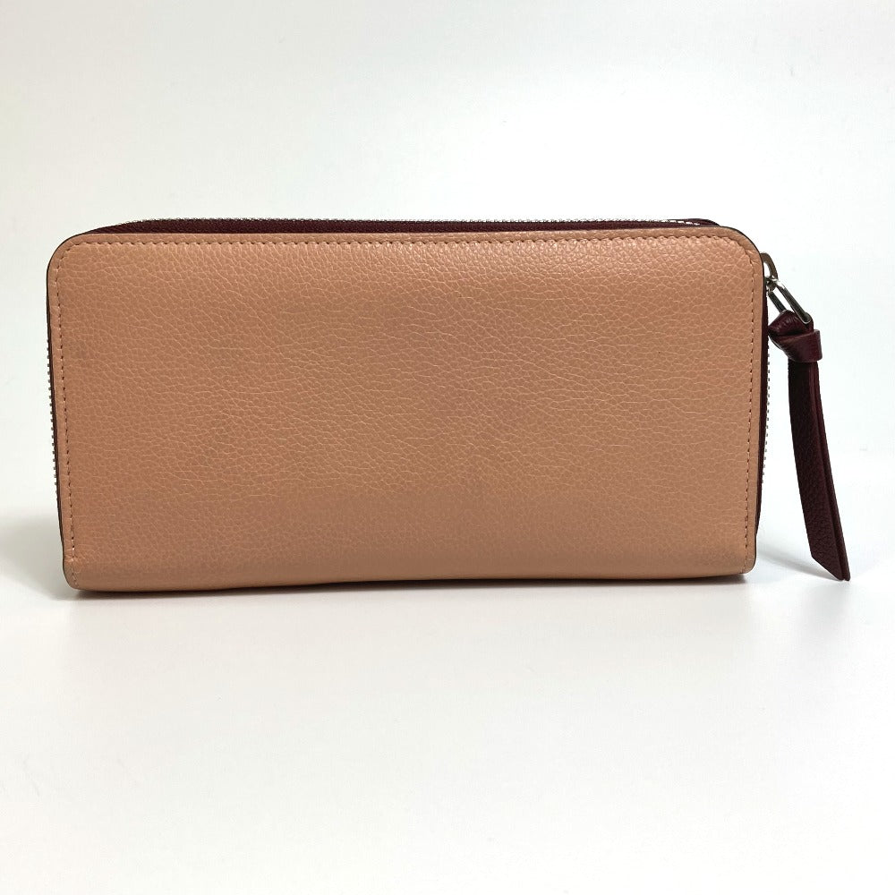 LOUIS VUITTON Long Wallet Purse M67540 leather Orange beige type Zippy Rock Me