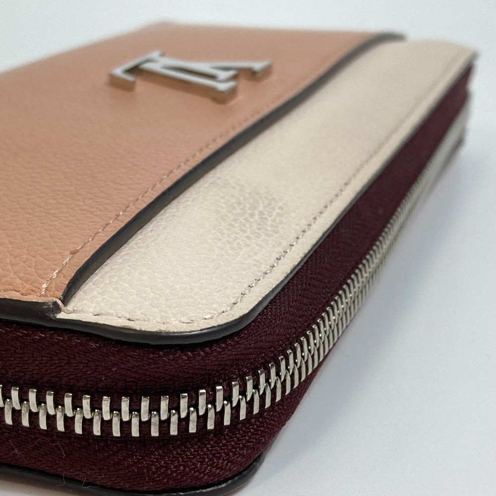 LOUIS VUITTON Long Wallet Purse M67540 leather Orange beige type Zippy Rock Me