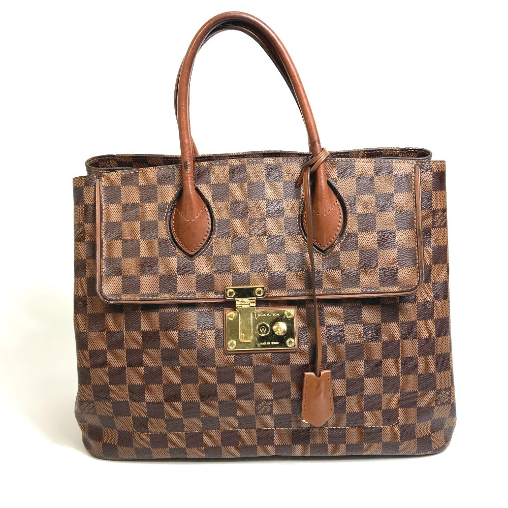 LOUIS VUITTON Handbag N41273 Damier canvas Brown Damier Ascot Women Used Authentic