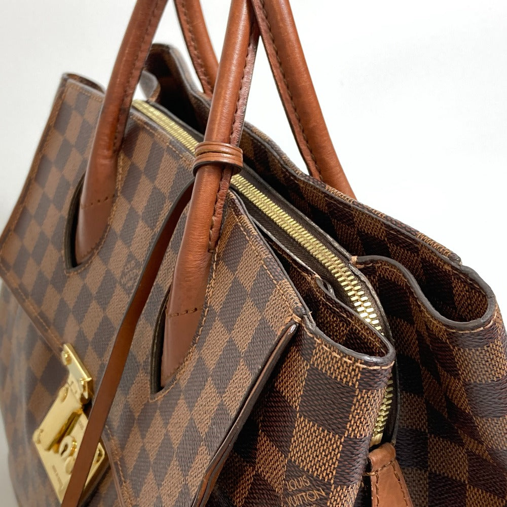 LOUIS VUITTON Handbag N41273 Damier canvas Brown Damier Ascot Women Used Authentic