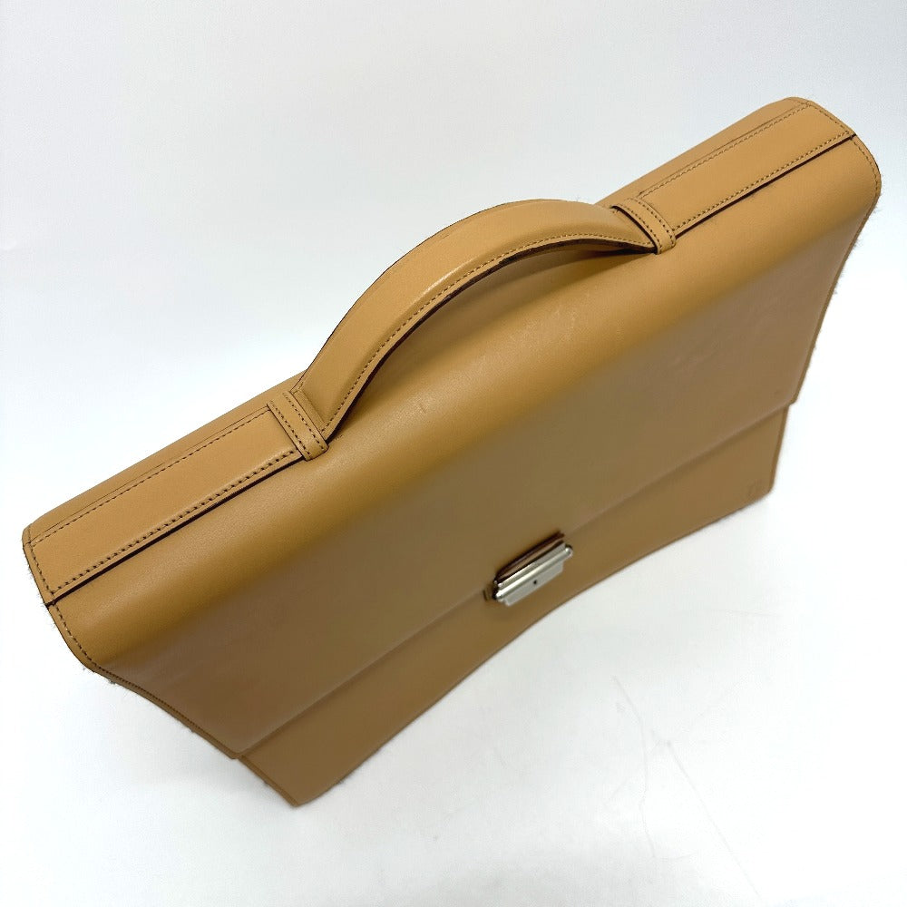 CARTIER Handbag leather beige Business bag mens Used Authentic