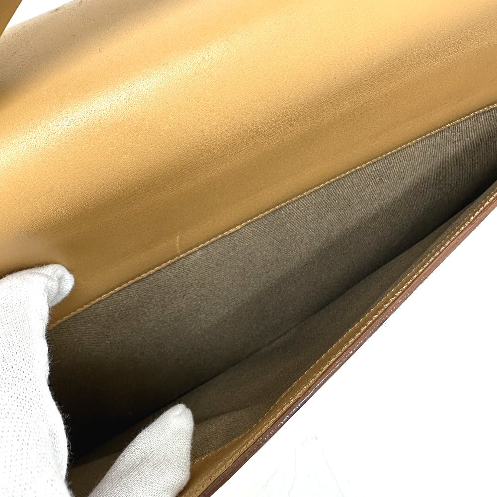 CARTIER Handbag leather beige Business bag mens Used Authentic