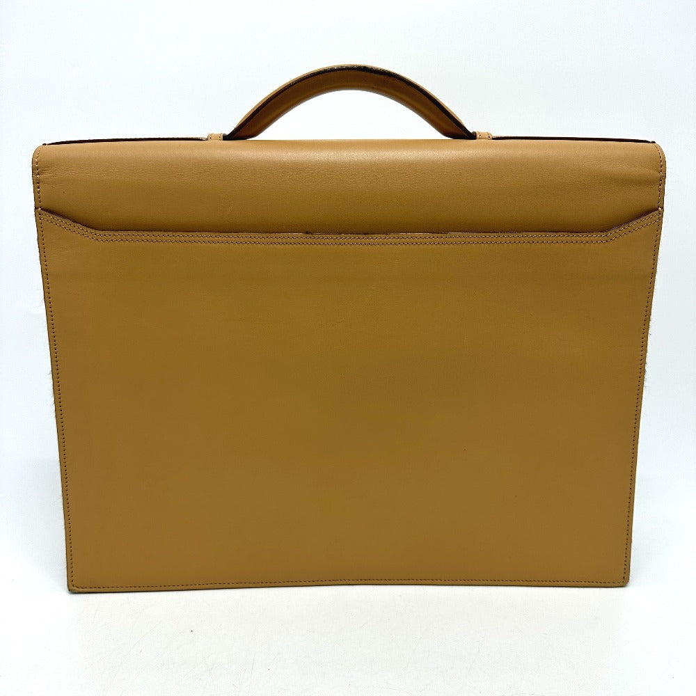 CARTIER Handbag leather beige Business bag mens Used Authentic