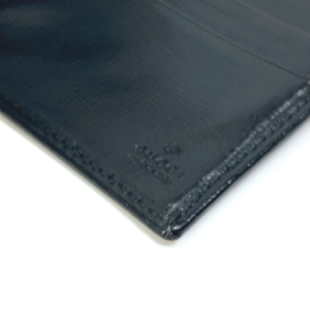 GUCCI Folded wallet 700686 GG Supreme Canvas black GG money clip Interlocking G Card Case Wallet