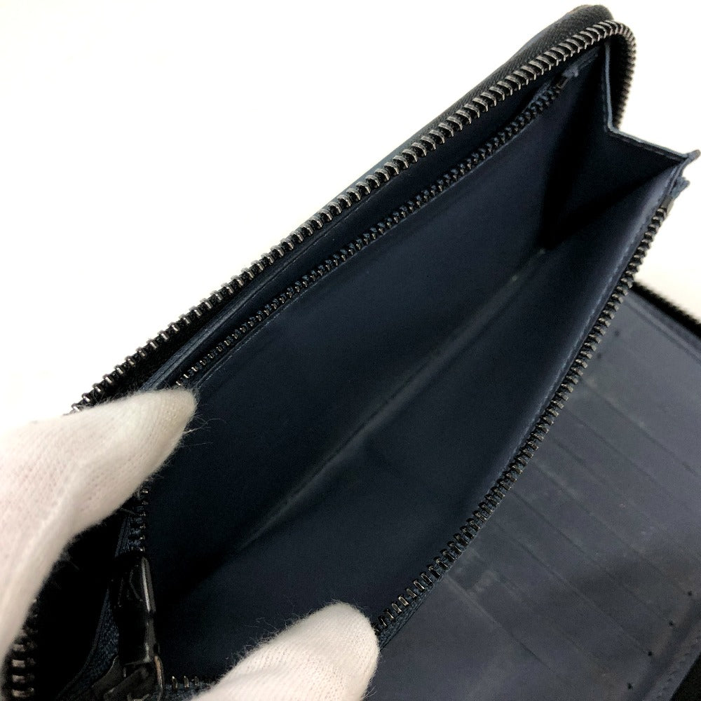 LOUIS VUITTON Long Wallet Purse M82322 Monogram shadow leather Navy Monogram shadow Zippy Wallet Vertical