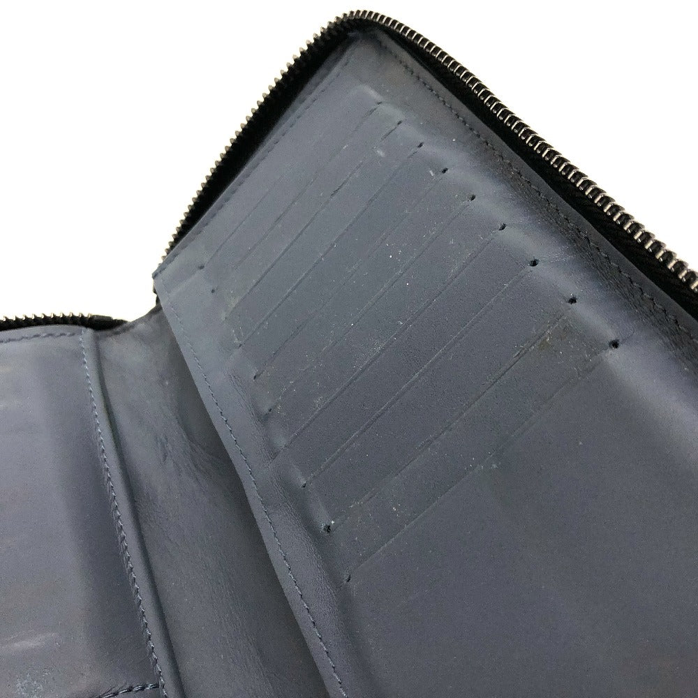 LOUIS VUITTON Long Wallet Purse M82322 Monogram shadow leather Navy Monogram shadow Zippy Wallet Vertical