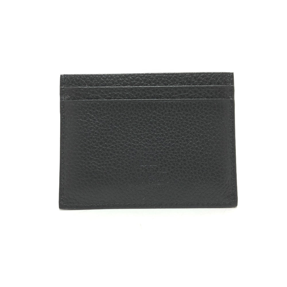 Christian Louboutin Card Case leather black logo Pass case unisex(Unisex) Used Authentic