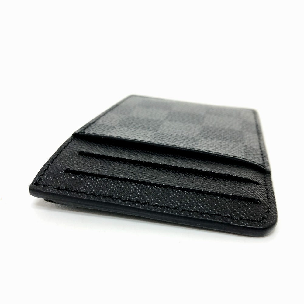 LOUIS VUITTON Card Case N62666 Damier Grafitto Canvas black Neo Porto Cult
