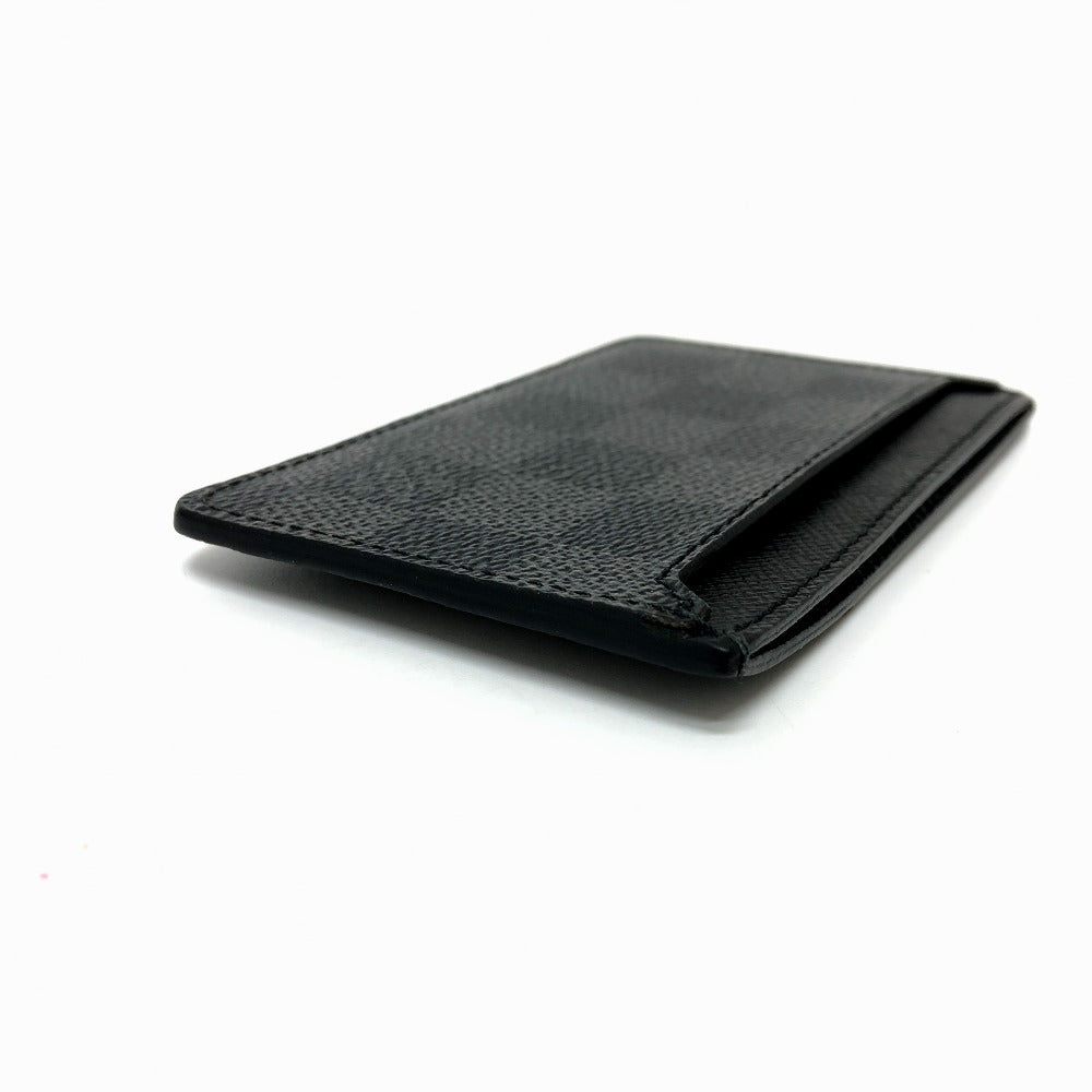 LOUIS VUITTON Card Case N62666 Damier Grafitto Canvas black Neo Porto Cult