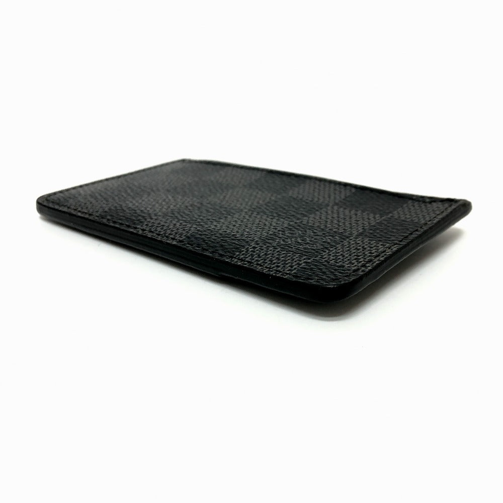 LOUIS VUITTON Card Case N62666 Damier Grafitto Canvas black Neo Porto Cult
