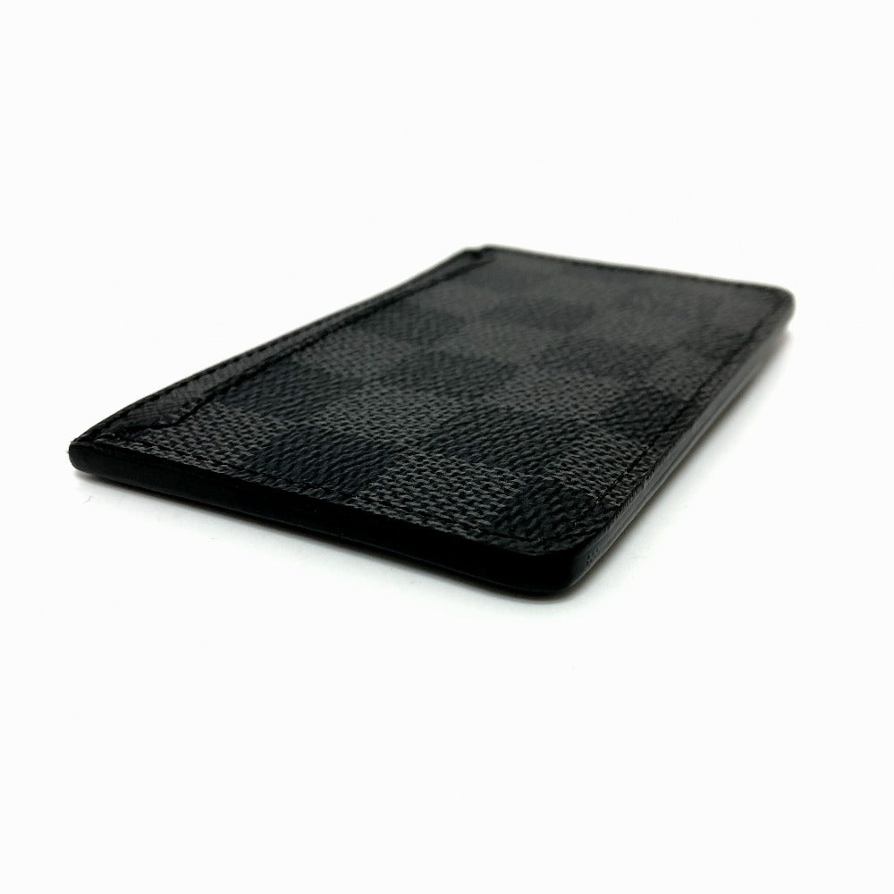LOUIS VUITTON Card Case N62666 Damier Grafitto Canvas black Neo Porto Cult