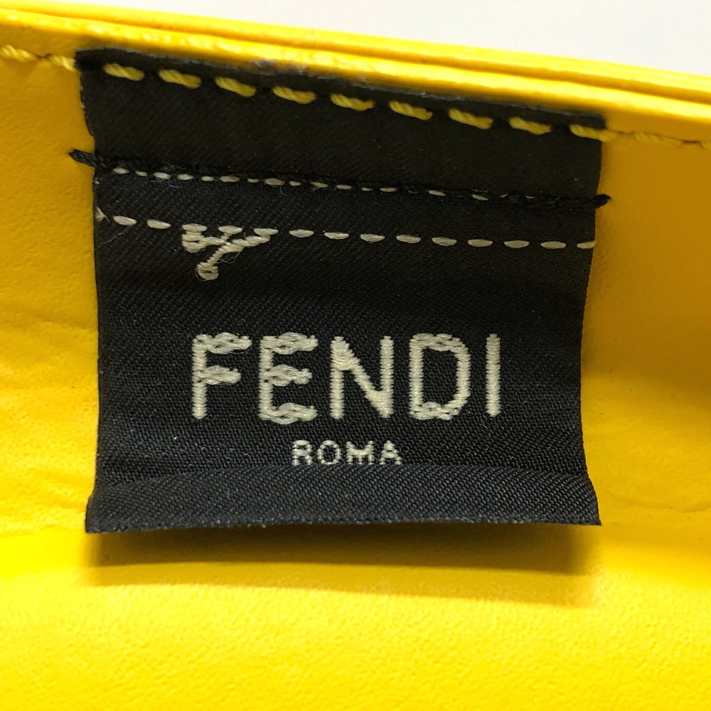 FENDI Handbag 8BH389 plastic yellow Medium basket Women Used Authentic