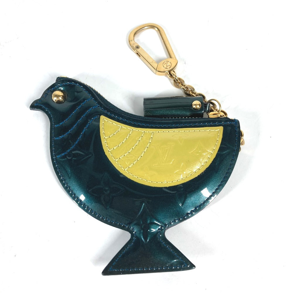 LOUIS VUITTON Coin case M91405 Monogram Vernis green Monogram Vernis Pochette Oiseau