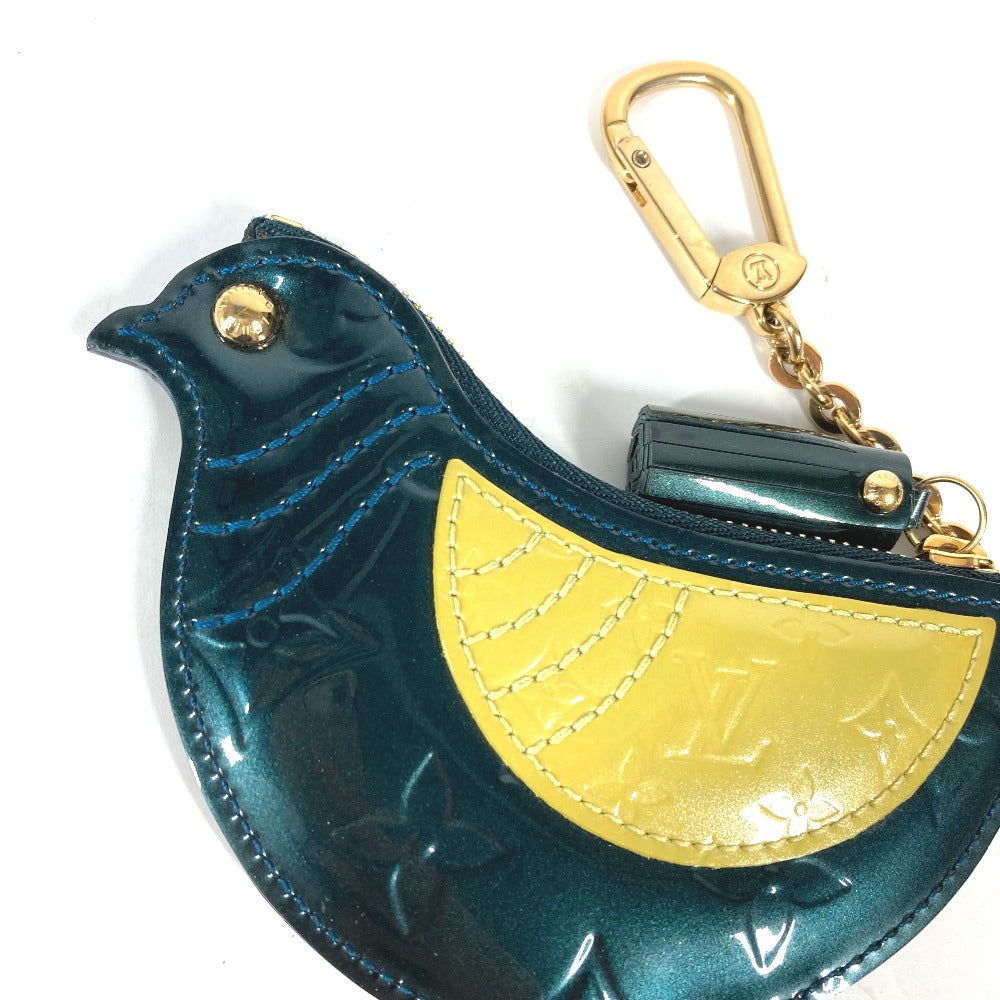 LOUIS VUITTON Coin case M91405 Monogram Vernis green Monogram Vernis Pochette Oiseau