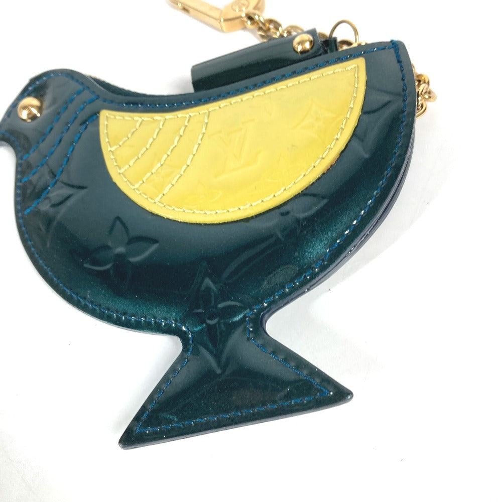 LOUIS VUITTON Coin case M91405 Monogram Vernis green Monogram Vernis Pochette Oiseau