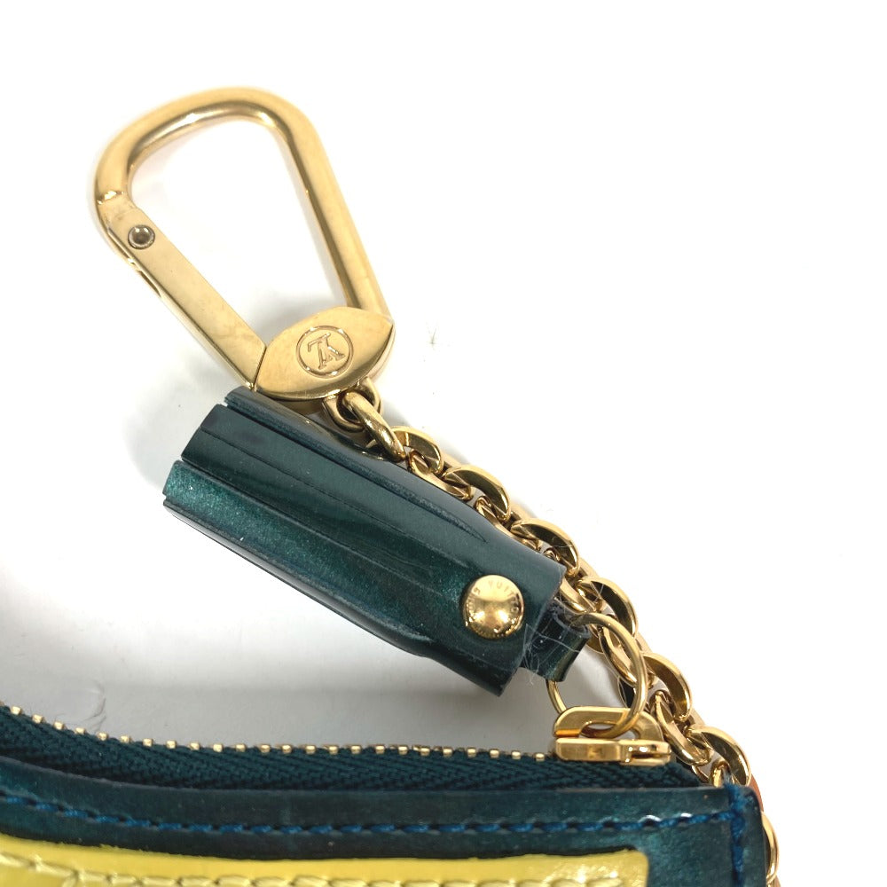 LOUIS VUITTON Coin case M91405 Monogram Vernis green Monogram Vernis Pochette Oiseau