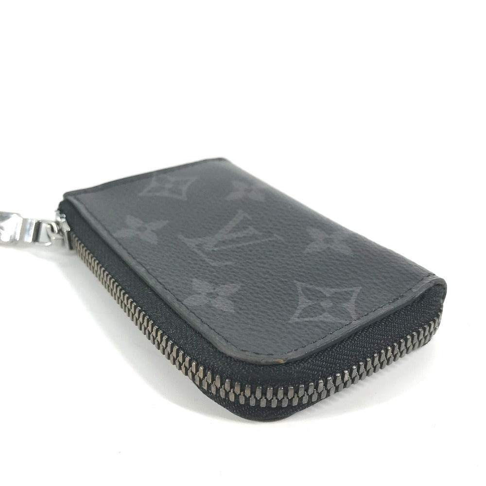LOUIS VUITTON Coin case M63536 Monogram Eclipse Canvas black Monogram Eclipse Portemonejour mens Used Authentic