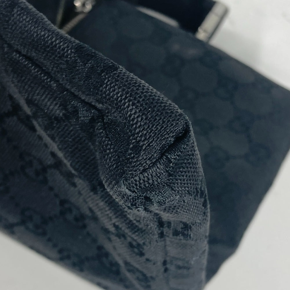 GUCCI Waist bag 28566 GG canvas black GG canvas W pocket