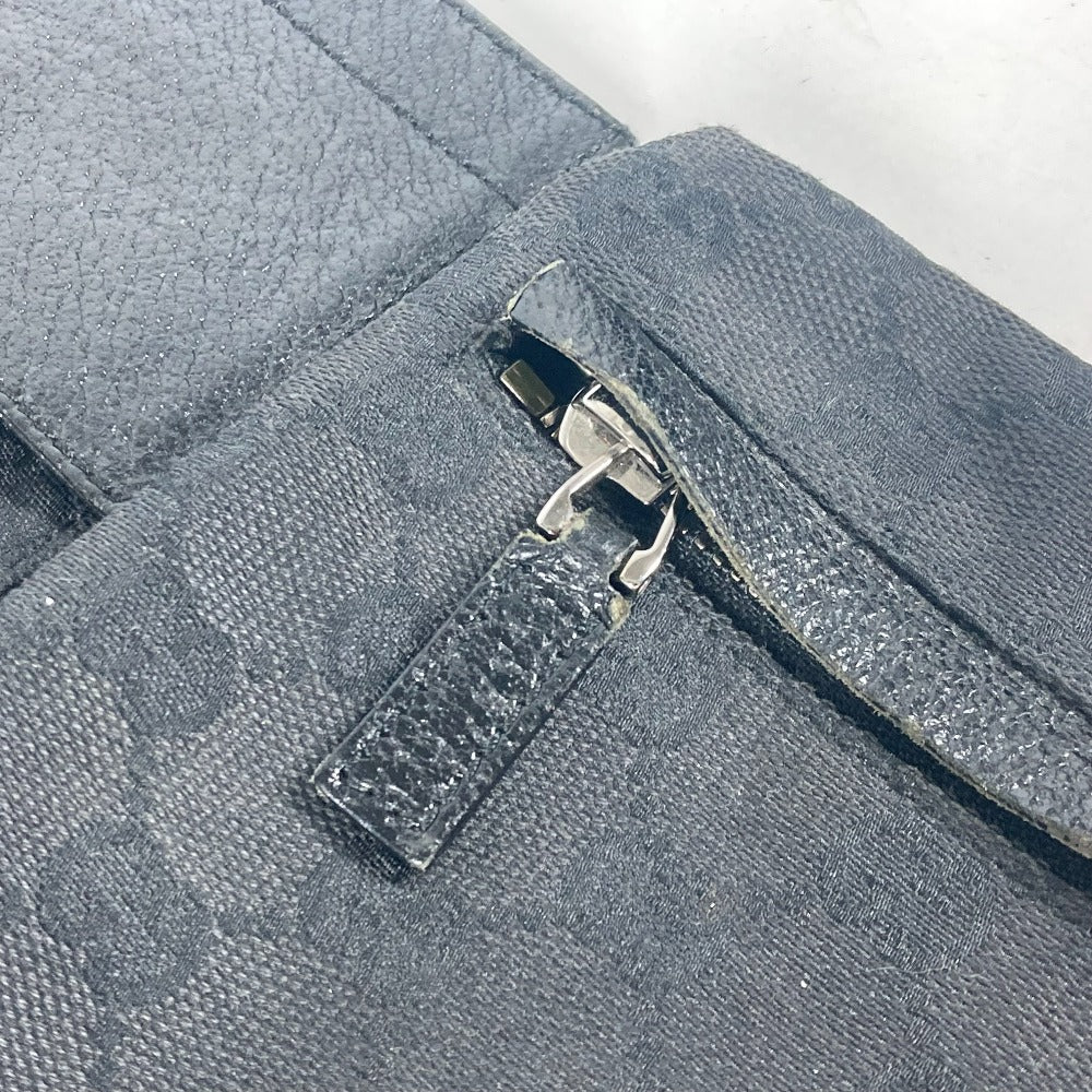 GUCCI Waist bag 28566 GG canvas black GG canvas W pocket