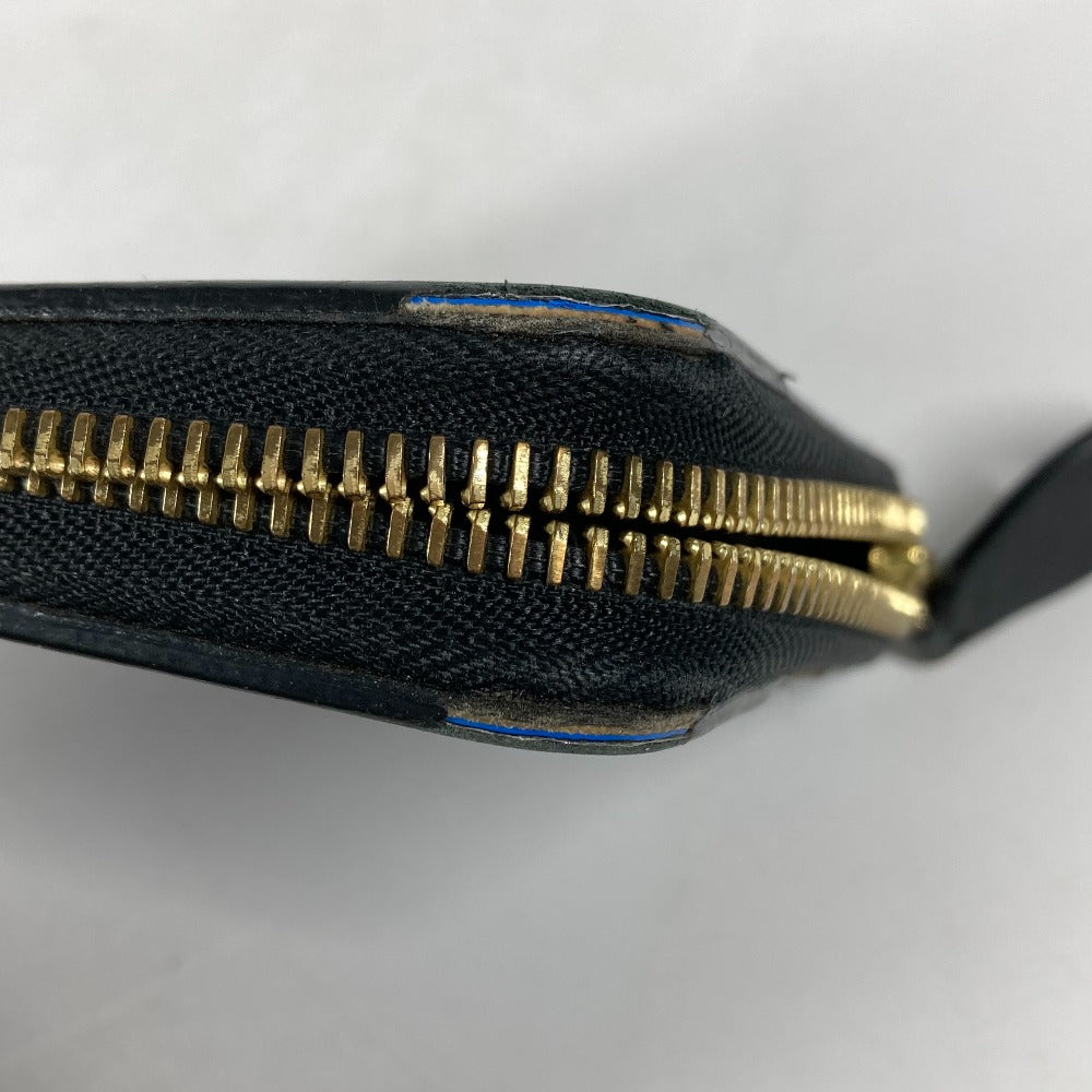 LOUIS VUITTON Long Wallet Purse M67235 Monogram canvas, leather Blue x black Monogram Zippy wallet mens Used Authentic