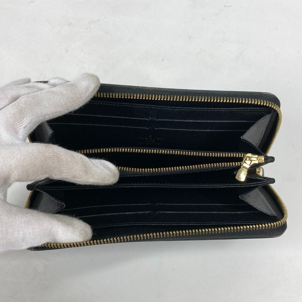 LOUIS VUITTON Long Wallet Purse M67235 Monogram canvas, leather Blue x black Monogram Zippy wallet mens Used Authentic