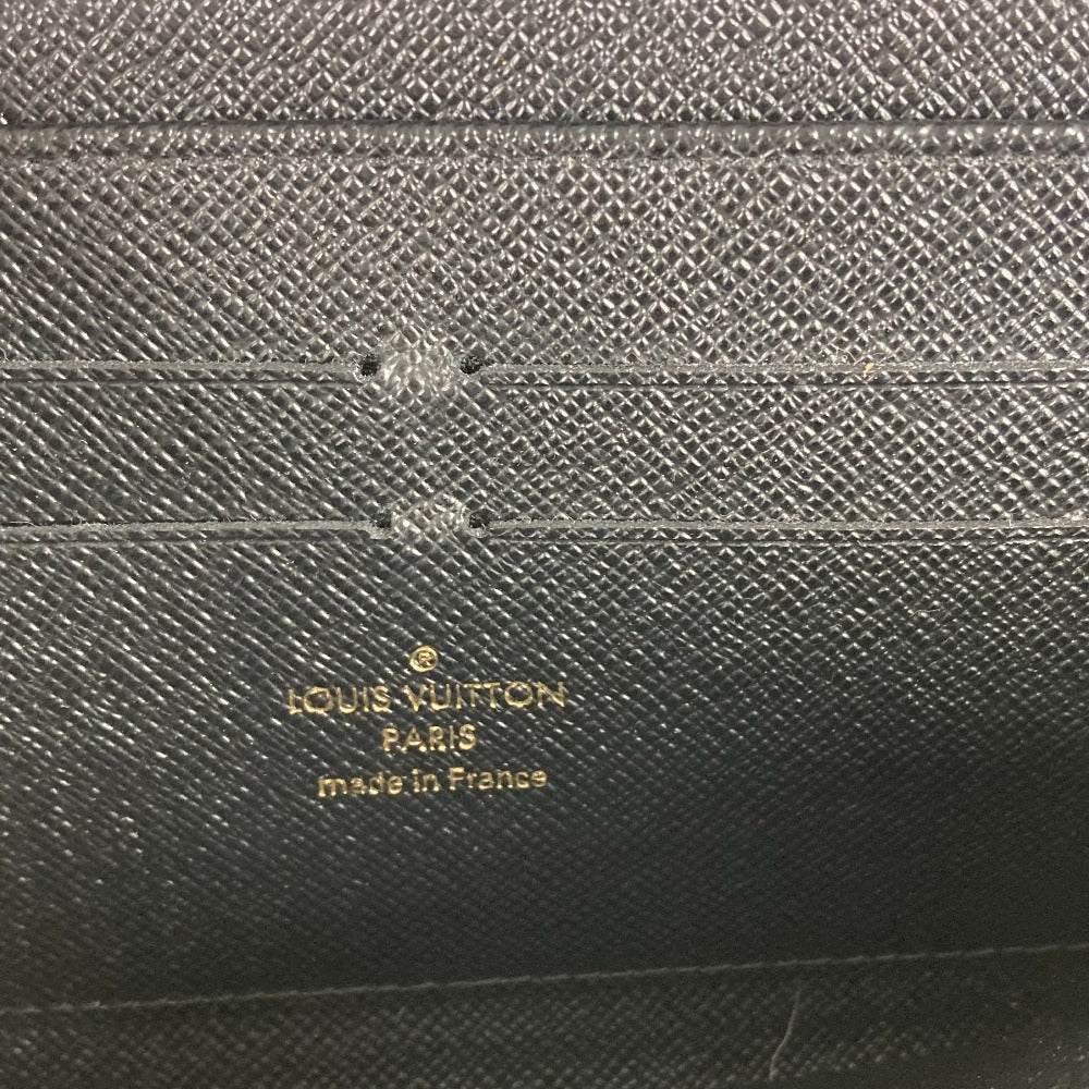 LOUIS VUITTON Long Wallet Purse M67235 Monogram canvas, leather Blue x black Monogram Zippy wallet mens Used Authentic