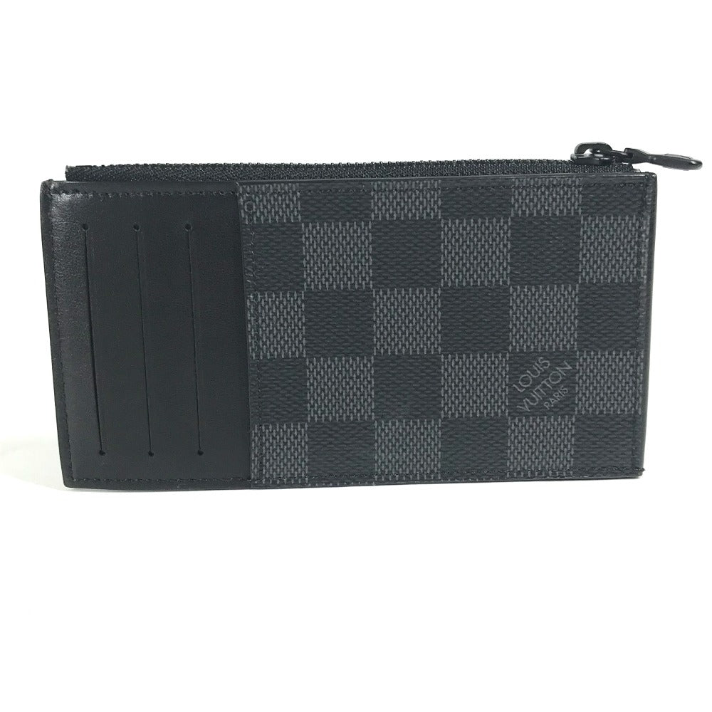 LOUIS VUITTON Coin case N60354 Damier Grafitto Canvas black Damier Grafitte Utility coin card holder