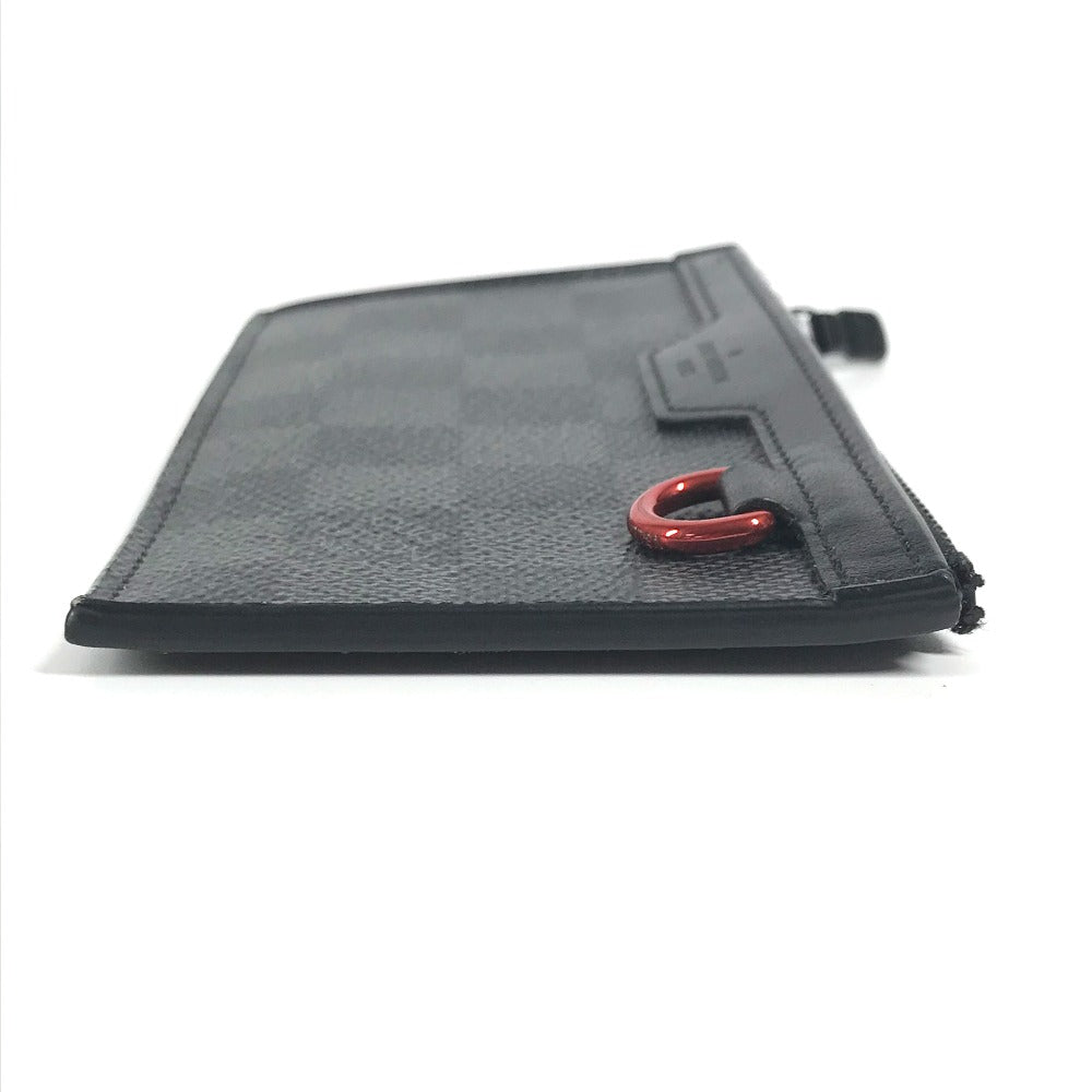 LOUIS VUITTON Coin case N60354 Damier Grafitto Canvas black Damier Grafitte Utility coin card holder