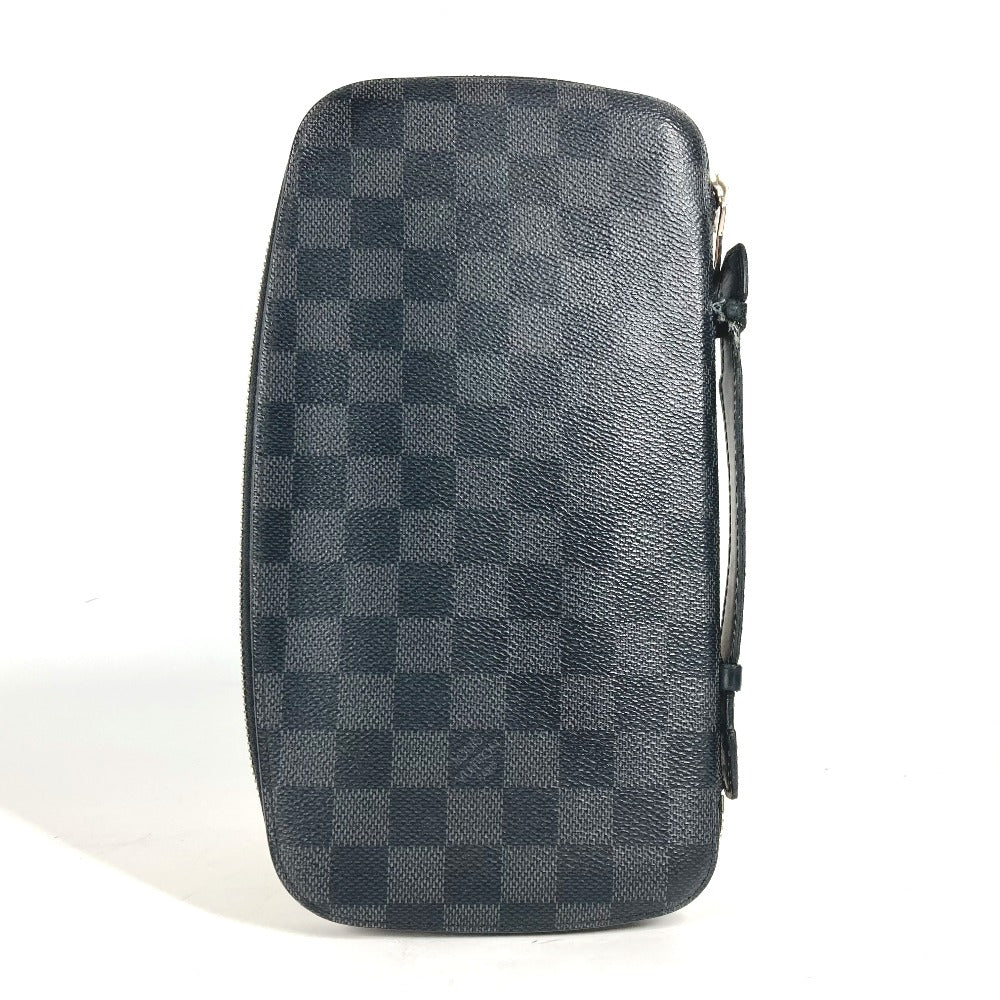 LOUIS VUITTON Long Wallet Purse N48255 Damier Grafitto Canvas black Damier Grafitte Atholl Organizer