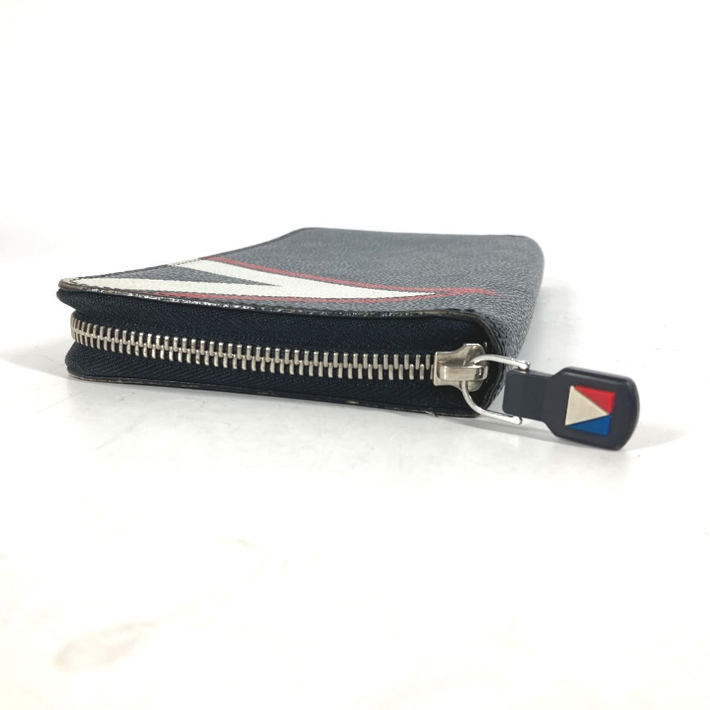 LOUIS VUITTON Long Wallet Purse N64013 Damier Cobalt Canvas Navy America's Cup 2017 Limited Zippy Organizer mens Used Authentic