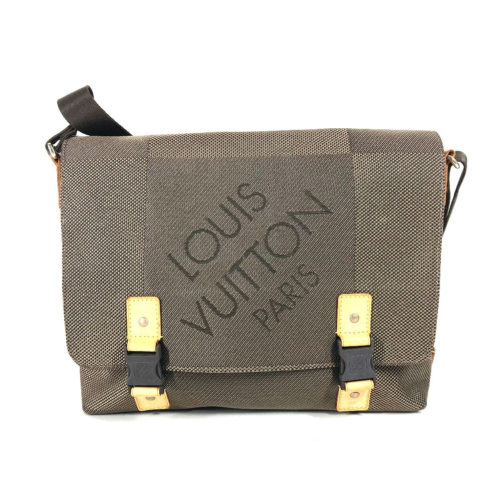 LOUIS VUITTON Shoulder Bag M93077 Damier Jean Canvas khaki Damier Jean Roux
