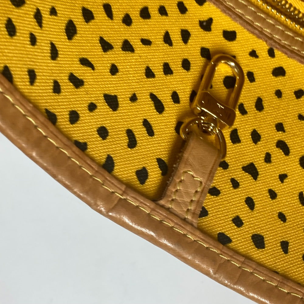 LOUIS VUITTON Tote Bag M40685 Monogram canvas yellow Yayoi Kusama collaboration monogram wave dot Neverfull MM Women Used Authentic