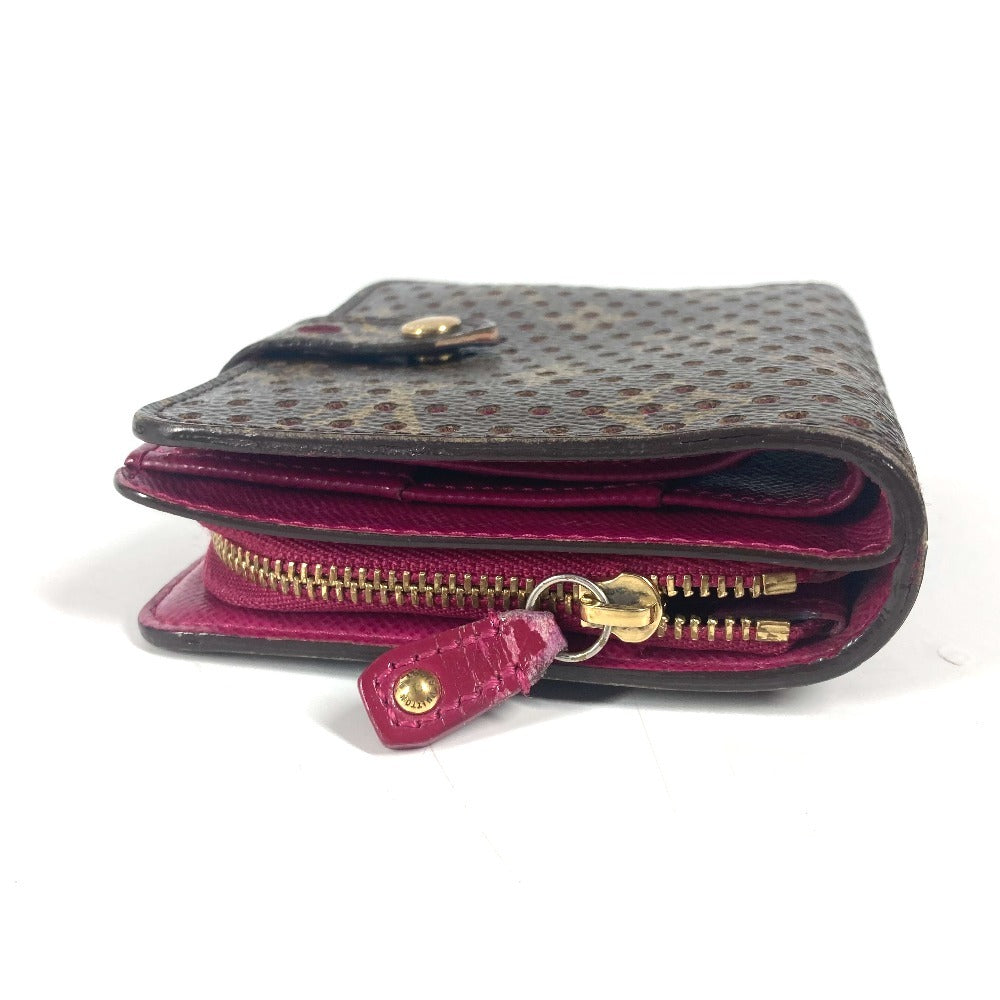 LOUIS VUITTON Folded wallet M95188 Monogram canvas pink Monogram Perfo Compact zip