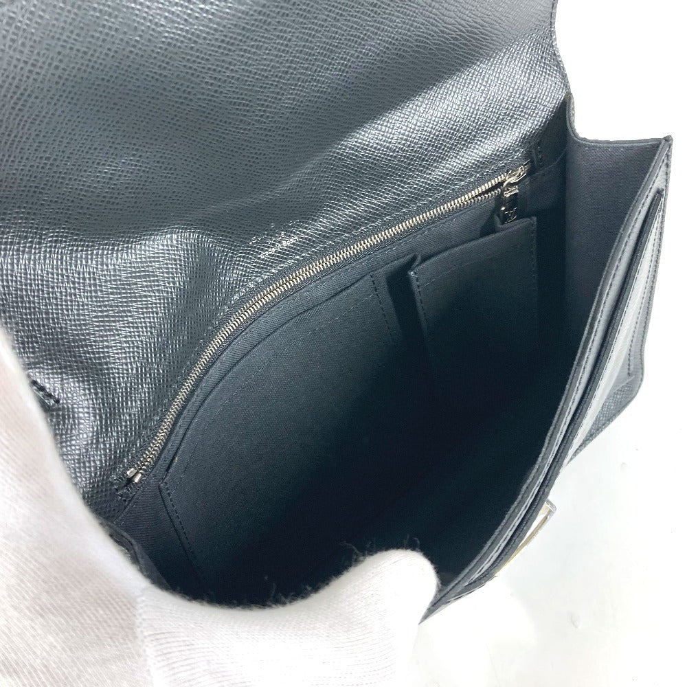 LOUIS VUITTON business bag M32592 Taiga Leather black Taiga Belair