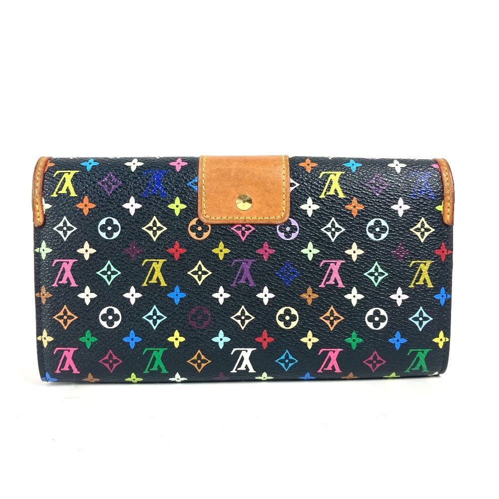 LOUIS VUITTON Long Wallet Purse M60278 Monogram multicolor canvas black Monogram multicolor Portefeuille Sarah Nu