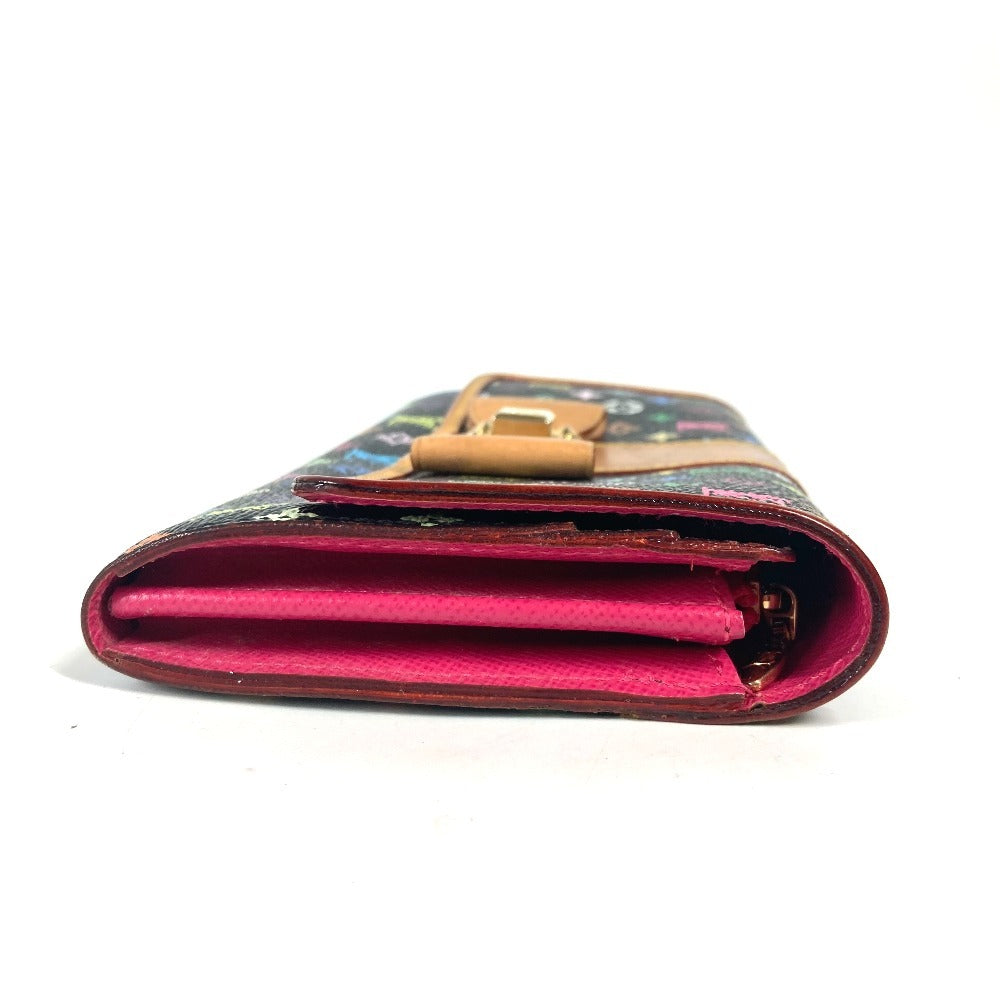 LOUIS VUITTON Long Wallet Purse M60278 Monogram multicolor canvas black Monogram multicolor Portefeuille Sarah Nu