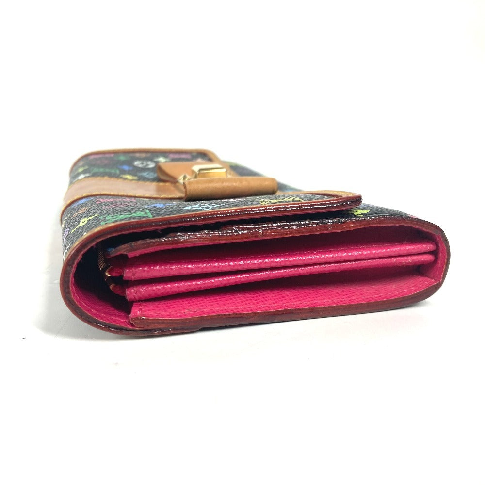 LOUIS VUITTON Long Wallet Purse M60278 Monogram multicolor canvas black Monogram multicolor Portefeuille Sarah Nu