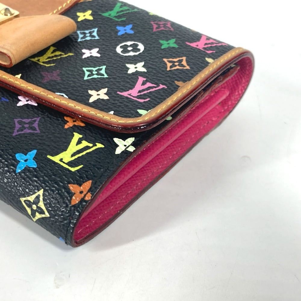 LOUIS VUITTON Long Wallet Purse M60278 Monogram multicolor canvas black Monogram multicolor Portefeuille Sarah Nu