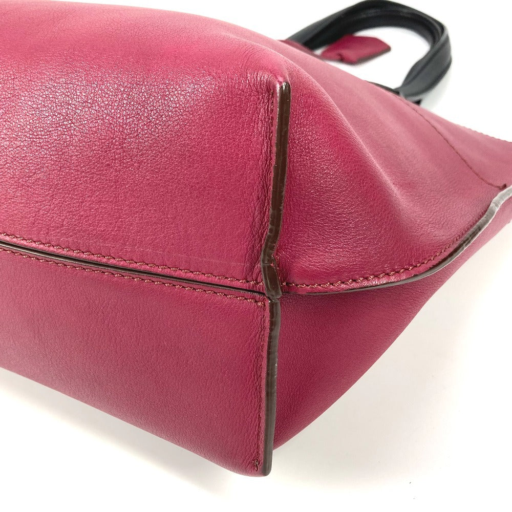 FENDI Tote Bag 8BH262 leather purple By color All-in-one shopping tote