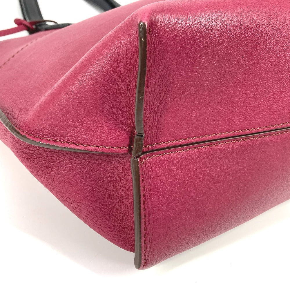 FENDI Tote Bag 8BH262 leather purple By color All-in-one shopping tote