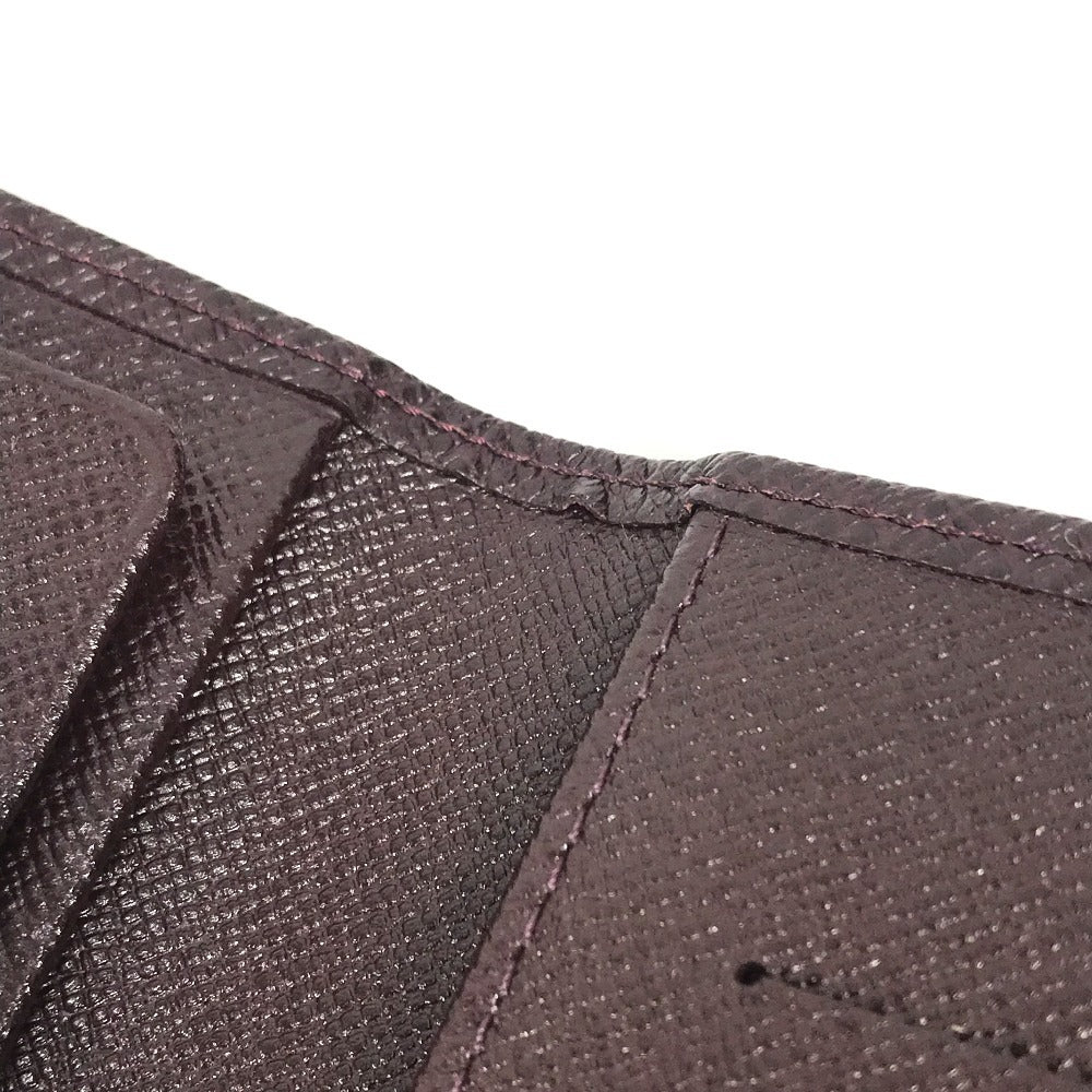 LOUIS VUITTON Long Wallet Purse M30396 Taiga Leather purple Taiga Porto Valur Cult Credit
