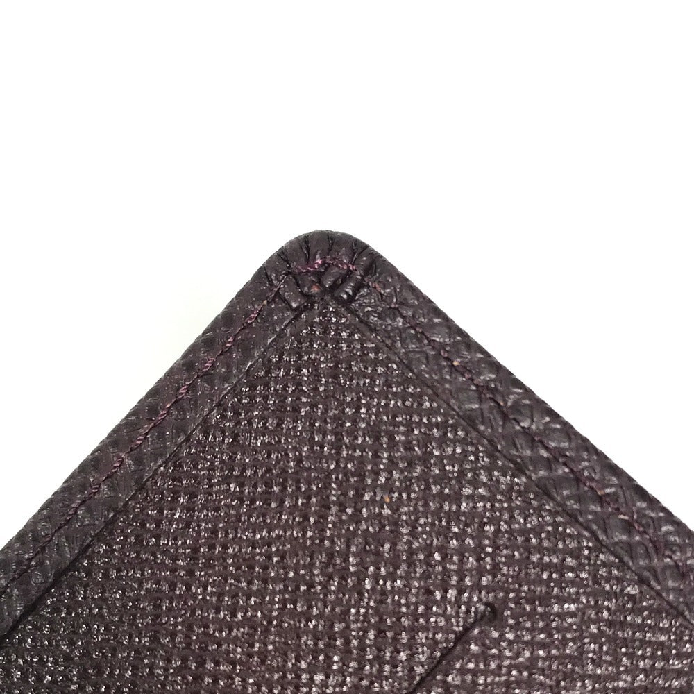 LOUIS VUITTON Long Wallet Purse M30396 Taiga Leather purple Taiga Porto Valur Cult Credit