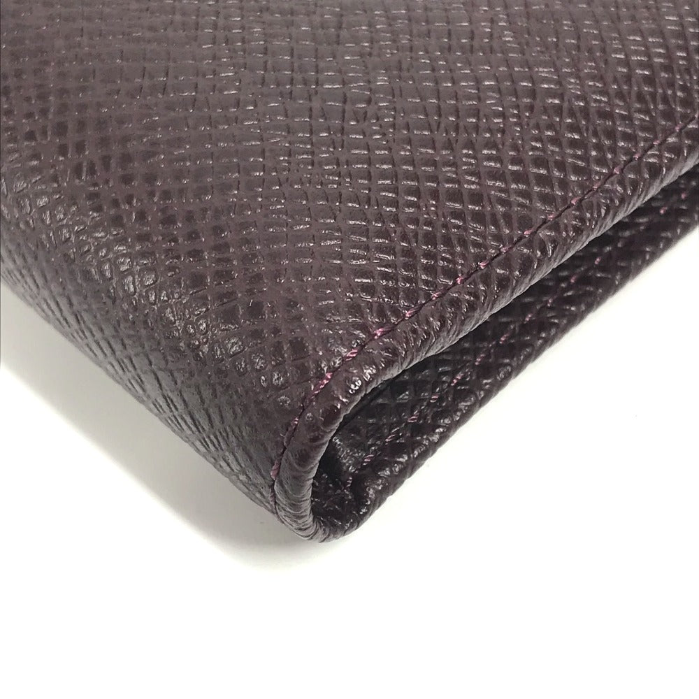 LOUIS VUITTON Long Wallet Purse M30396 Taiga Leather purple Taiga Porto Valur Cult Credit