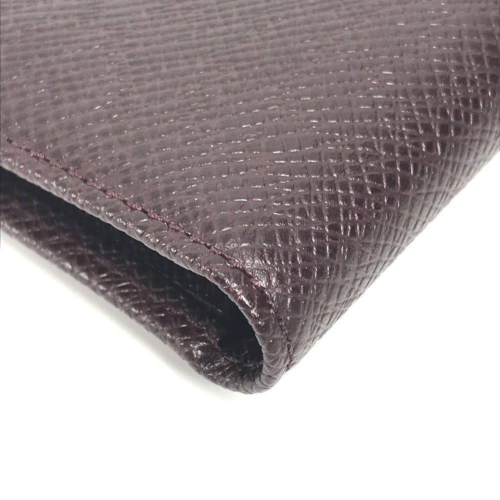 LOUIS VUITTON Long Wallet Purse M30396 Taiga Leather purple Taiga Porto Valur Cult Credit