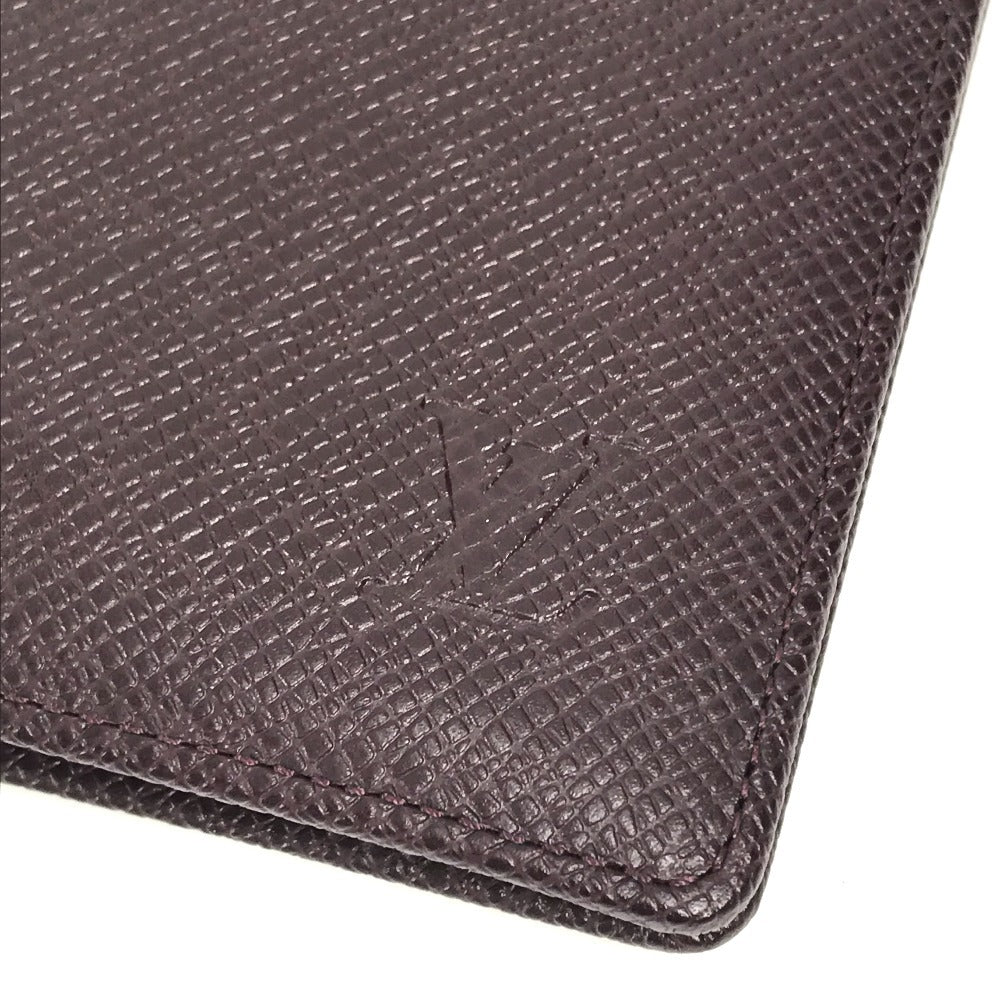 LOUIS VUITTON Long Wallet Purse M30396 Taiga Leather purple Taiga Porto Valur Cult Credit