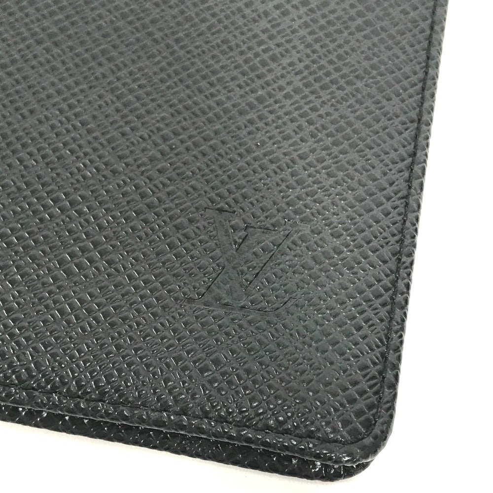 LOUIS VUITTON Notebook cover R20425 Taiga Leather black Taiga Agenda posh
