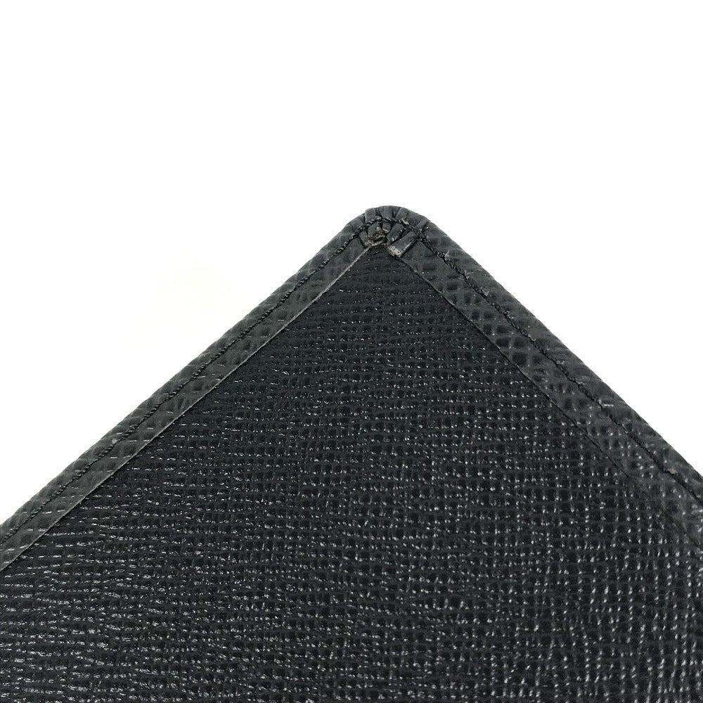 LOUIS VUITTON Notebook cover R20425 Taiga Leather black Taiga Agenda posh