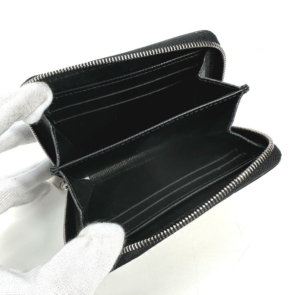 LOUIS VUITTON Coin case M63721 Epi Leather black Epi LV Stories Heart Zip around purse