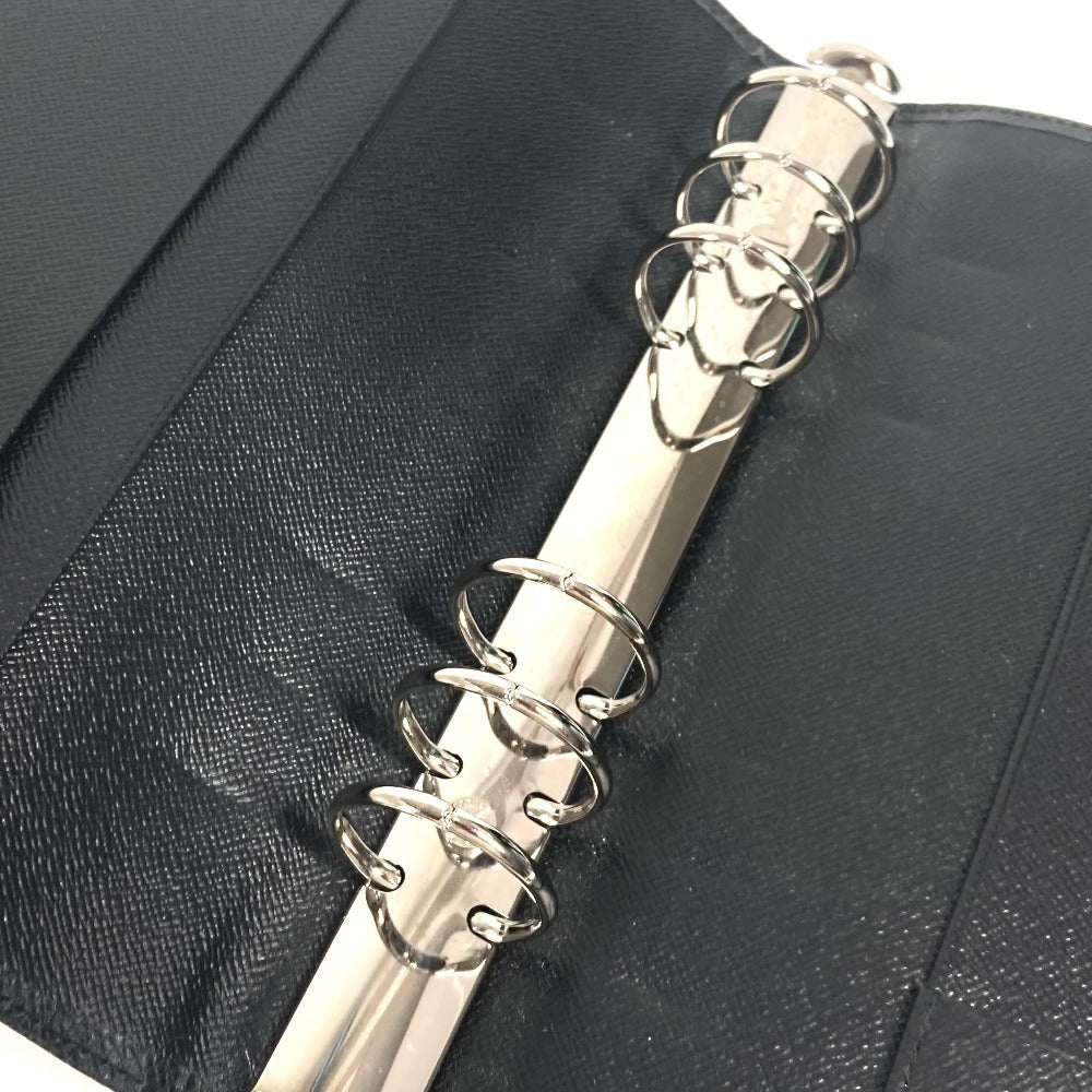 LOUIS VUITTON Notebook cover R20232 Taiga Leather black Taiga Agenda GM