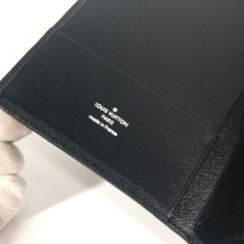 LOUIS VUITTON Notebook cover R20232 Taiga Leather black Taiga Agenda GM